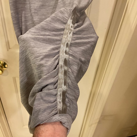 Lululemon In The Flow Tank Dress, Heathered Gray, Ruched Sides, Round Neck, Sz 4 - Picture 7 of 10